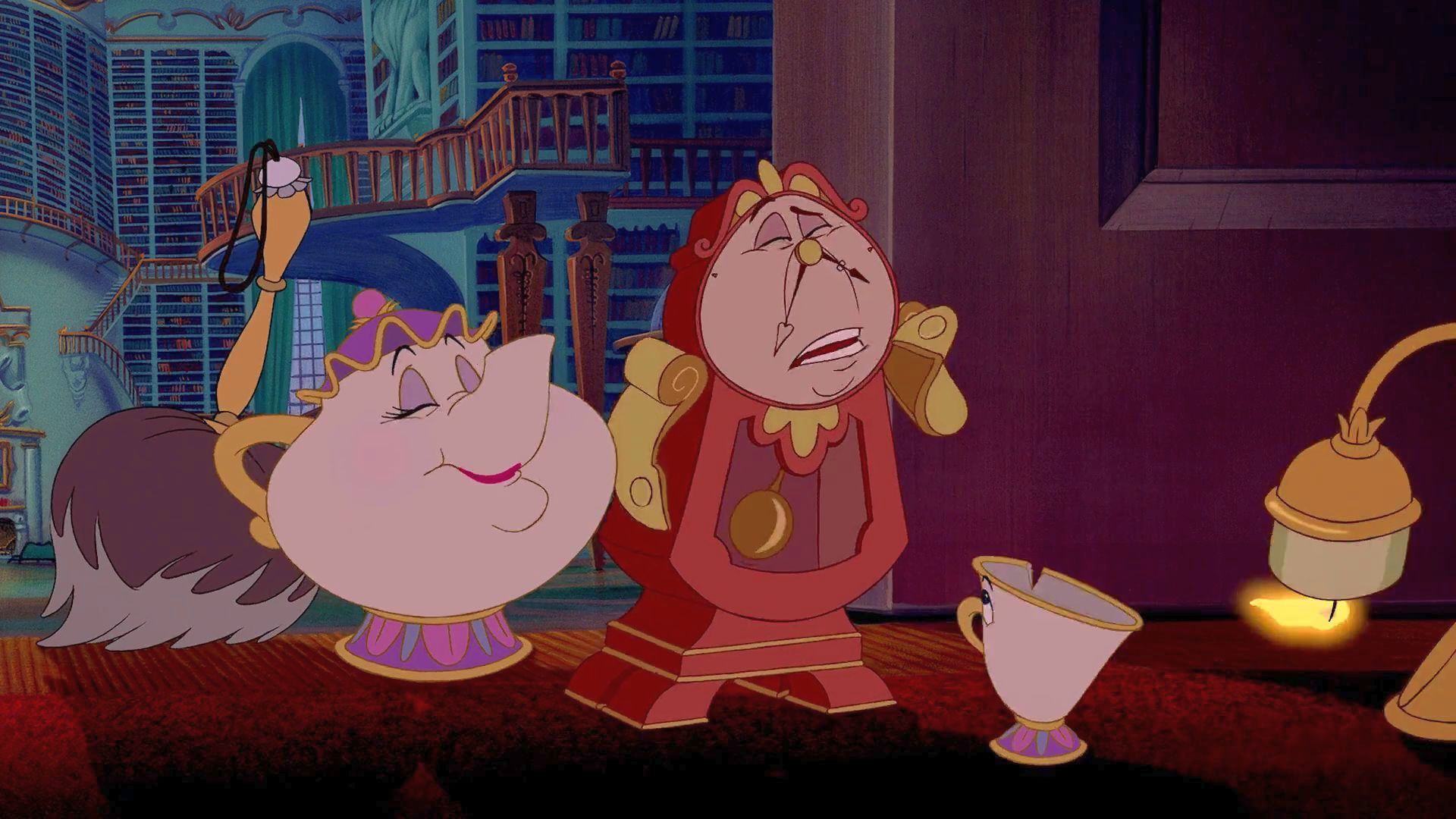 Красавица и чудовище мультфильм 1991 чайник